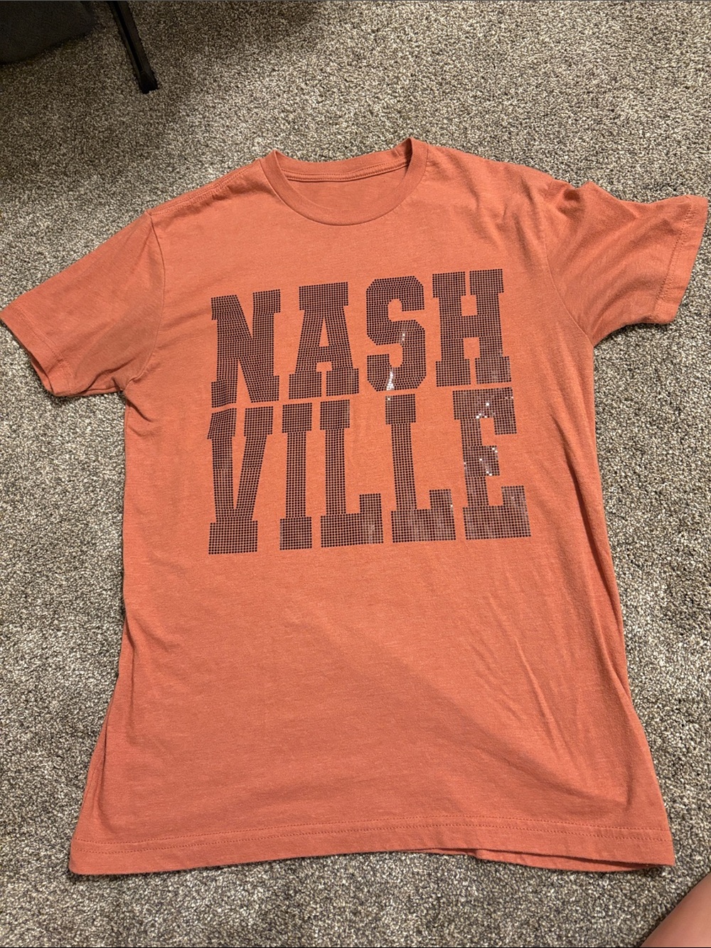 Ash Nashville Graphic Crew Tee - Orange